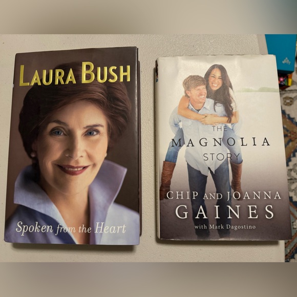 2 Hardcover Books: The Magnolia Story and Laura Bush Spoken from the Heart - Picture 1 of 2